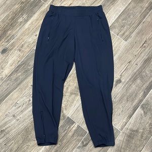 Navy blue active wear joggers